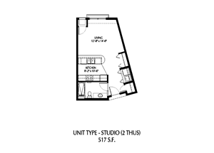Floorplan Photos Gallery 1 Bedroom Floor Plan